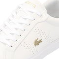 Lacoste Powercourt 2.0 Baskets Blanches En Cuir Pour Femmes