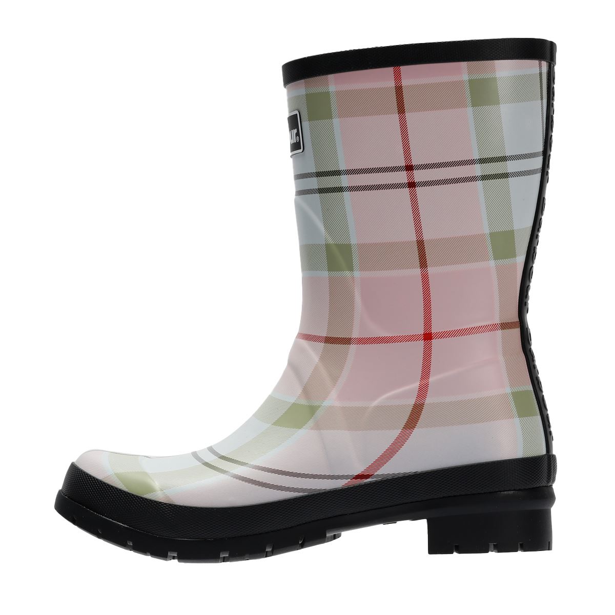 Barbour Banbury Mid Welly Bottes De Pluie En Caoutchouc Pour Femmes Roses