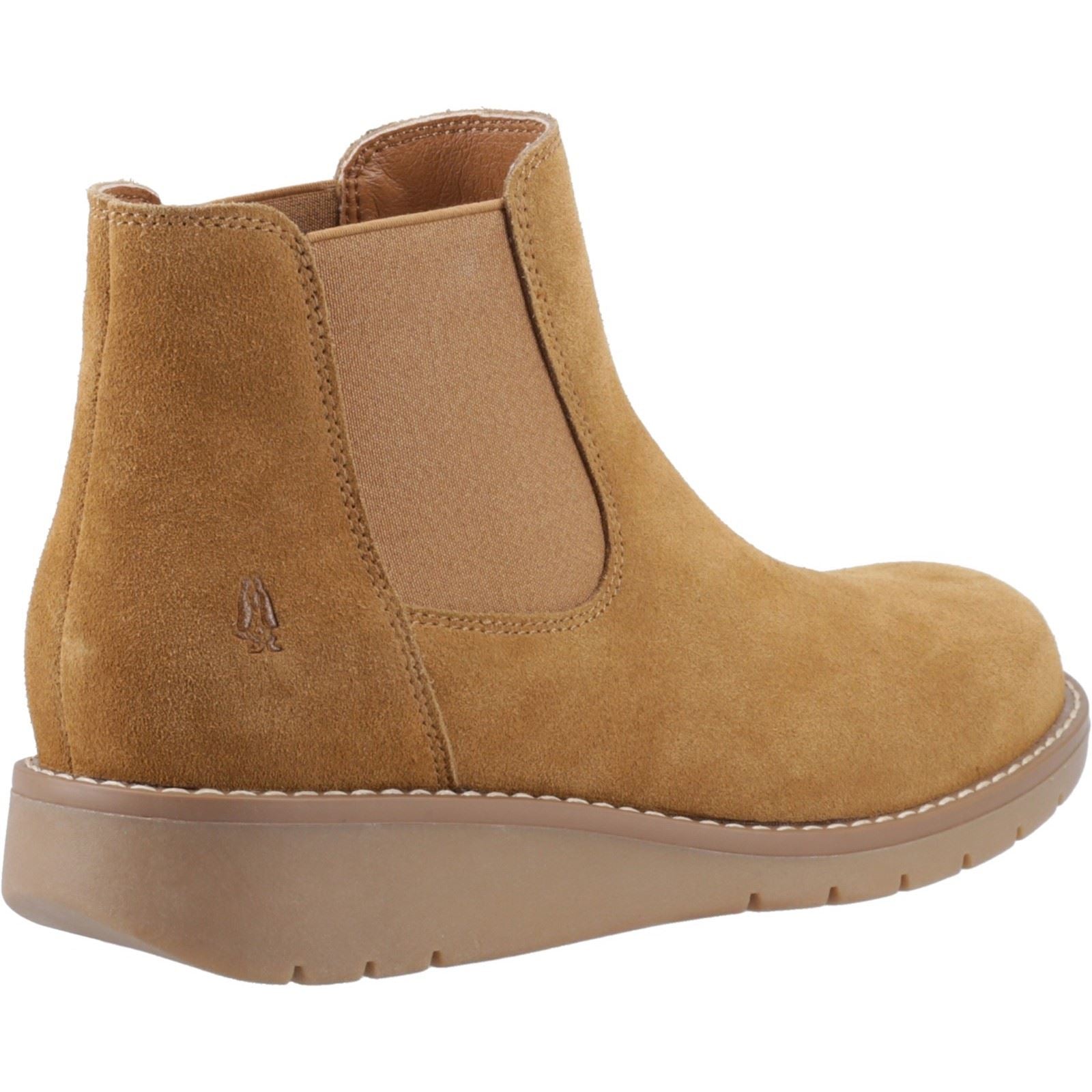 Hush Puppies Leonie Bottes Plates Chelsea Pour Femmes En Daim Brun Clair