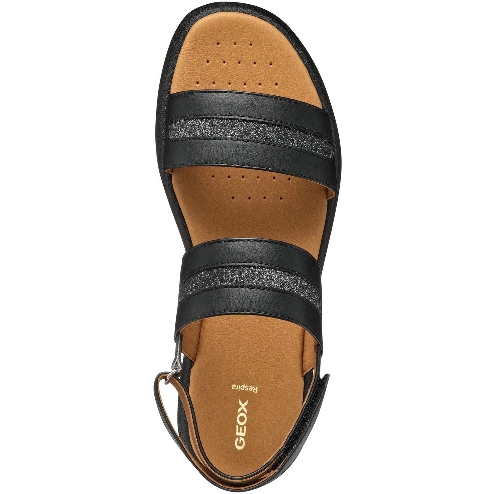 Geox D CAMALEI Sandales Noires Pour Femmes