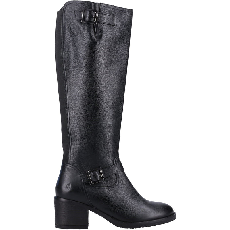 Hush Puppies Heidi Bottes En Cuir Noir Pour Femme