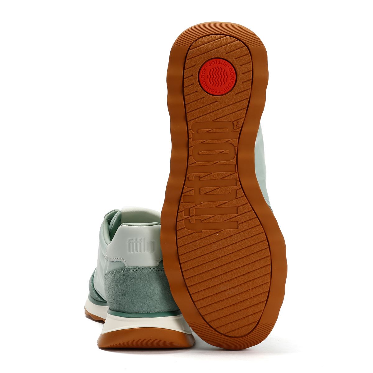 FitFlop X Pantone Retro-Q Baskets Vertes Pour Femmes Suede