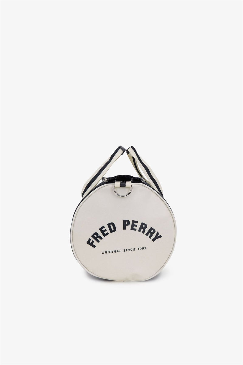 Fred Perry Classic Barrel Sac Croisé En Polyester Marine/Écru