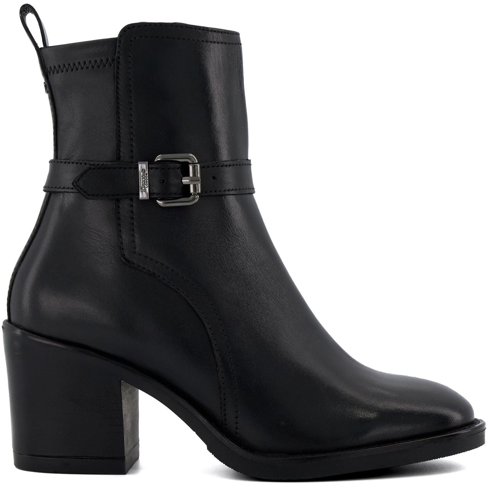 Dune Prance Bottes Noires En Cuir Pour Femmes