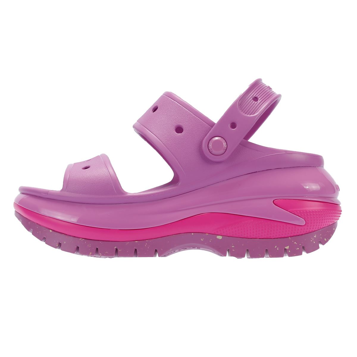 Crocs Mega Crush Sandales Rose À Bulles