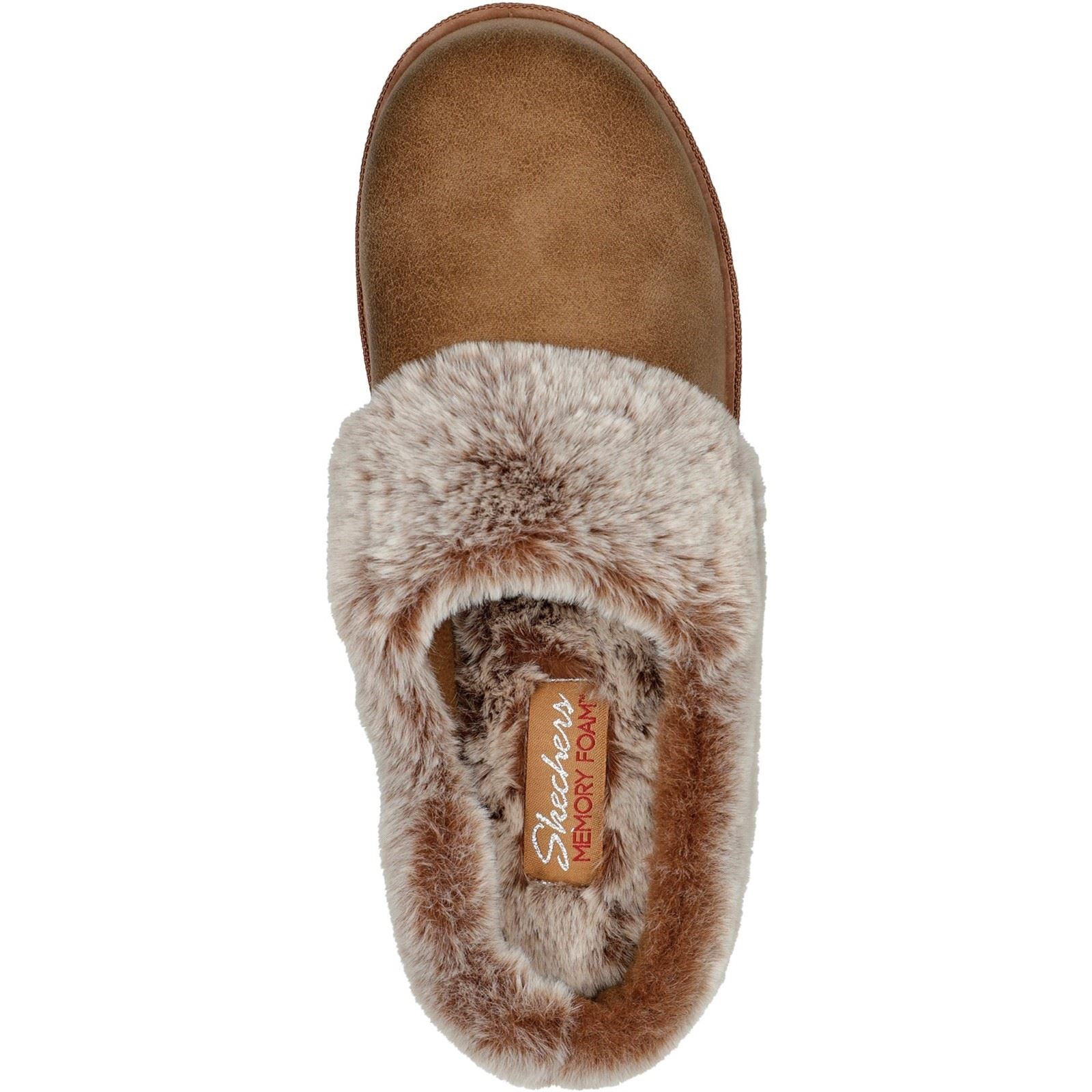 Skechers Cozy Campfire Lovely Life Chaussons En Synthétique Pour Femme, Couleur Châtaigne