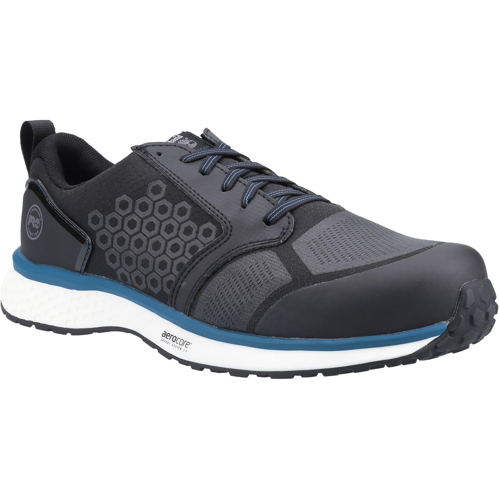 Timberland Pro  Baskets De Sécurité Synthétiques Noires/Bleues Reaxion