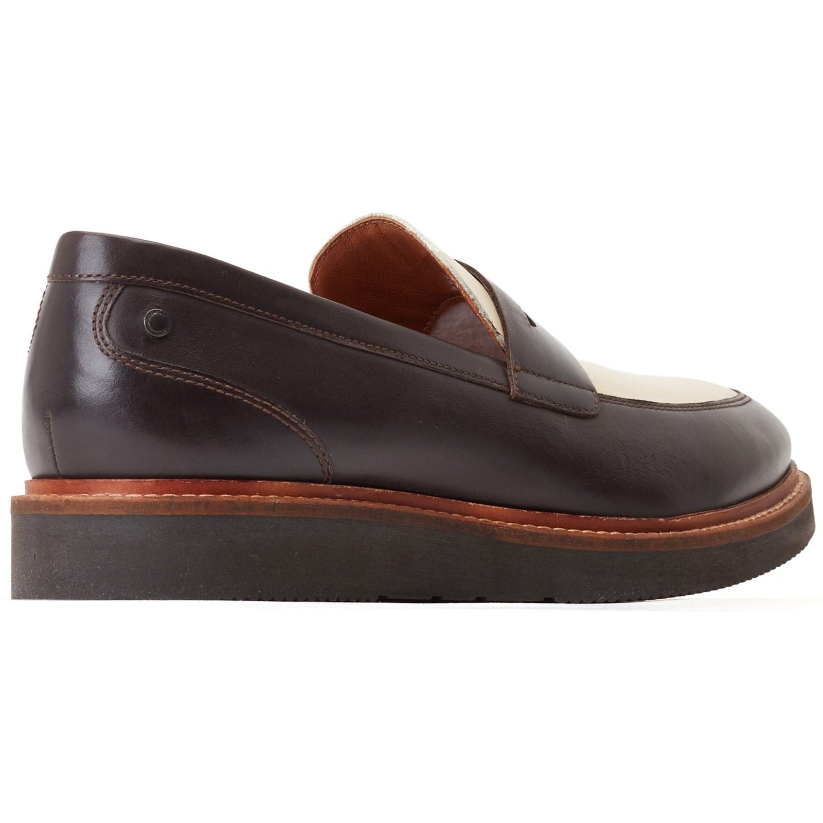 Base London Sid Chaussures Bateau En Cuir Pour Hommes, Marron/Beige