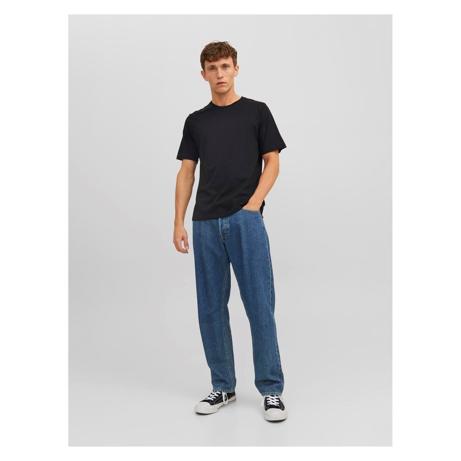 Jack & Jones Under Tee Lot de 3 T-Shirts À Manches Courtes Noirs En Coton Pour Hommes