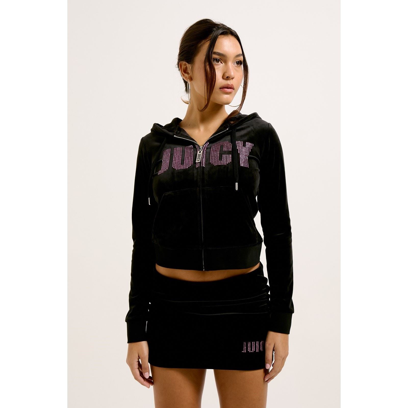 Juicy Couture Juicy Impact Sweat À Capuche Noir En Polyester Pour Femme