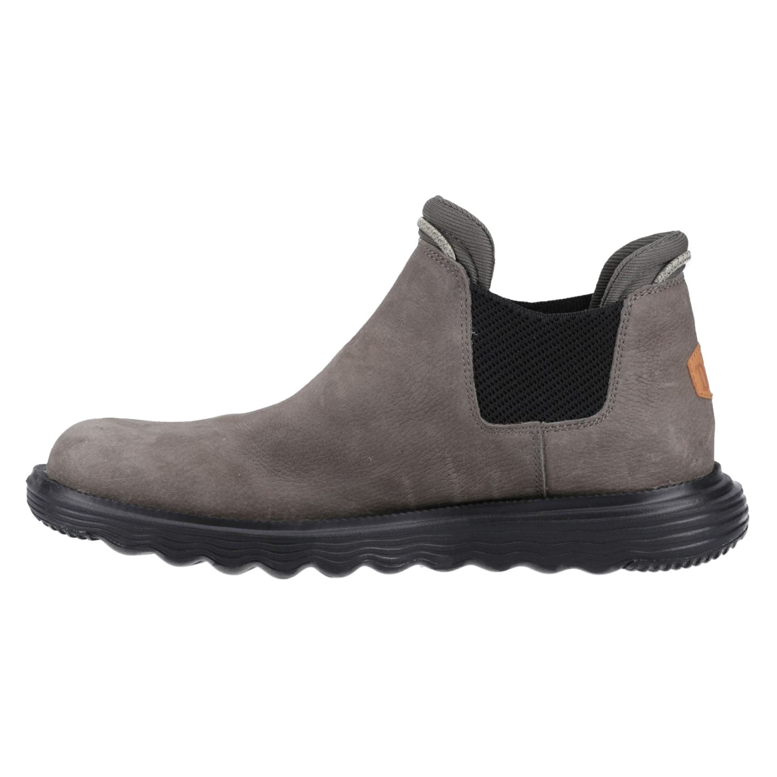 HEYDUDE Branson Bottes Grises En Cuir Pour Homme