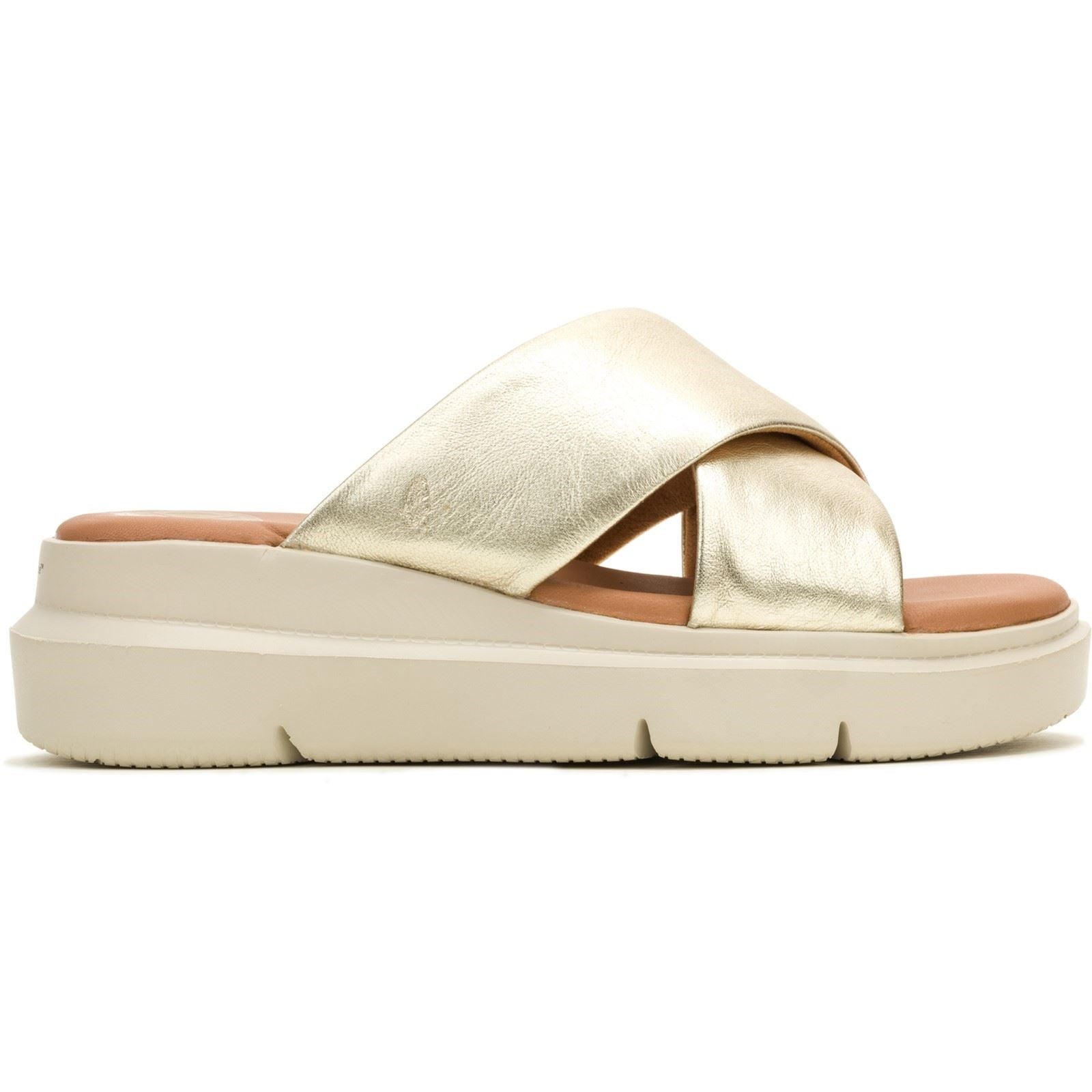 Hush Puppies Uplift Sandales Champagne Pour Femme En Cuir