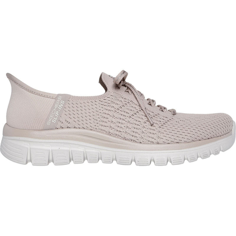 Skechers Graceful First Blush Sneakers En Toile Pour Femmes Taupe