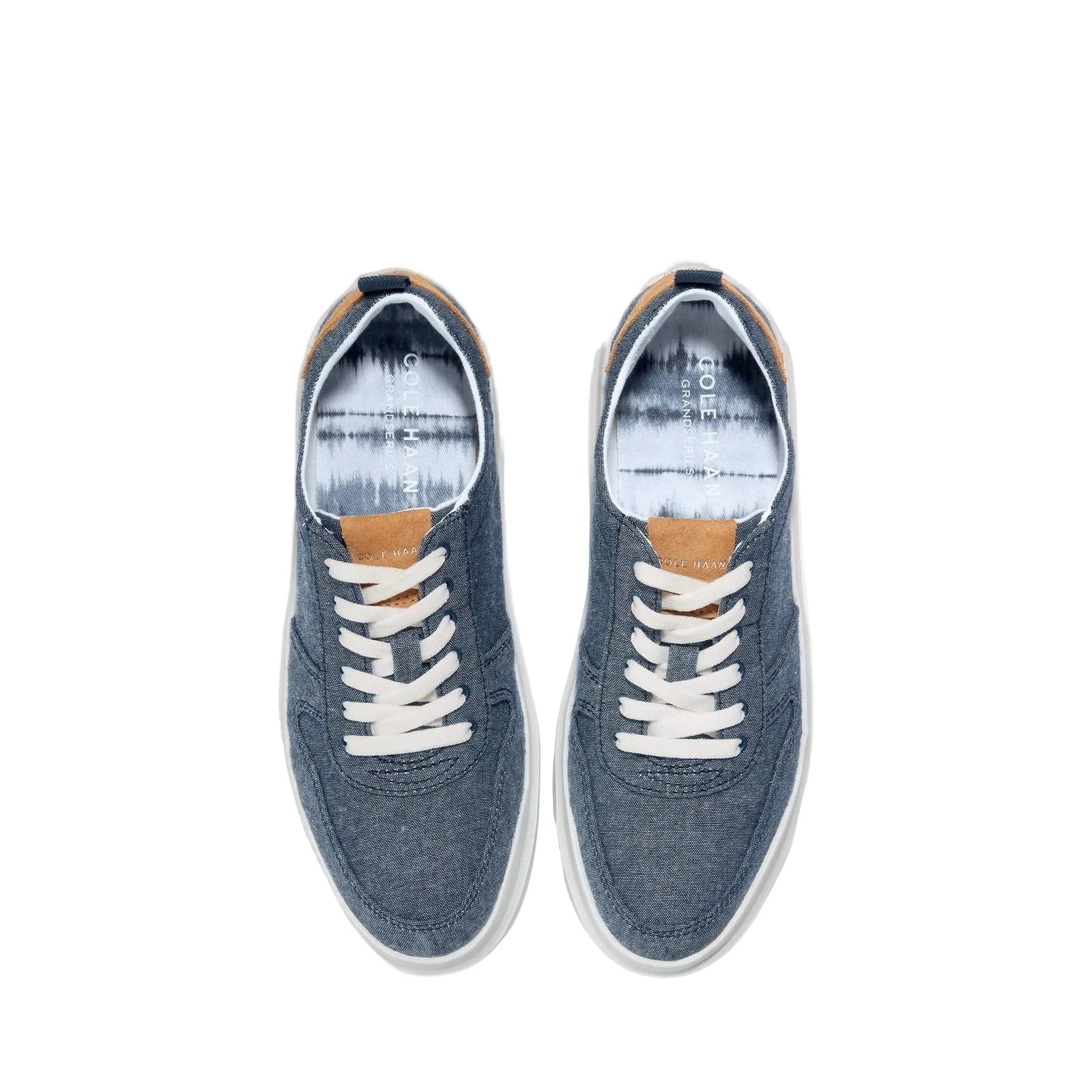 Cole Haan GrandPro Rally Canvas Sneakers Pour Femmes En Chambray/Daim/Blanc Optique