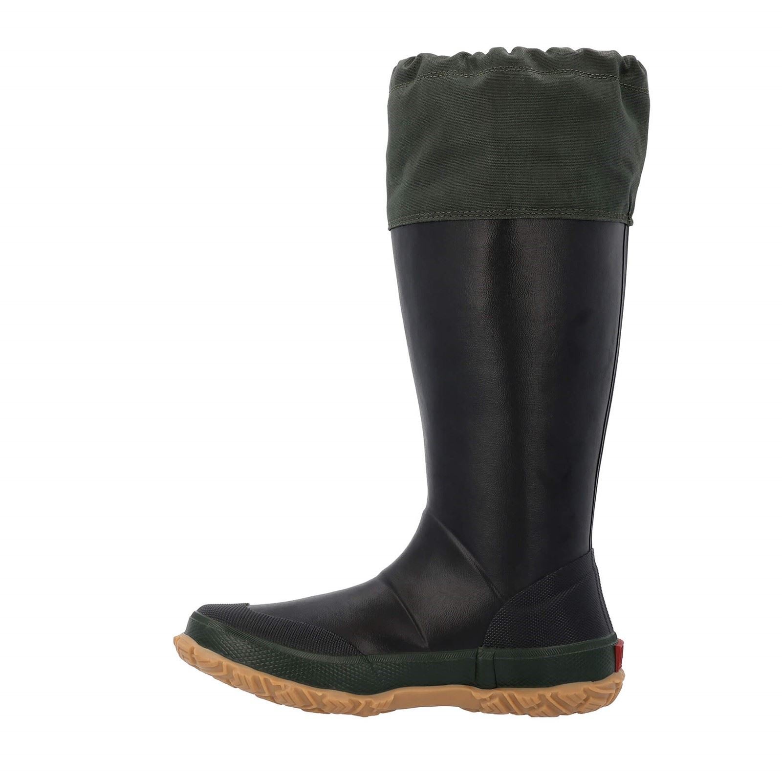 Muck Boots Forager Bottes En Caoutchouc Noir/Vert Mousse