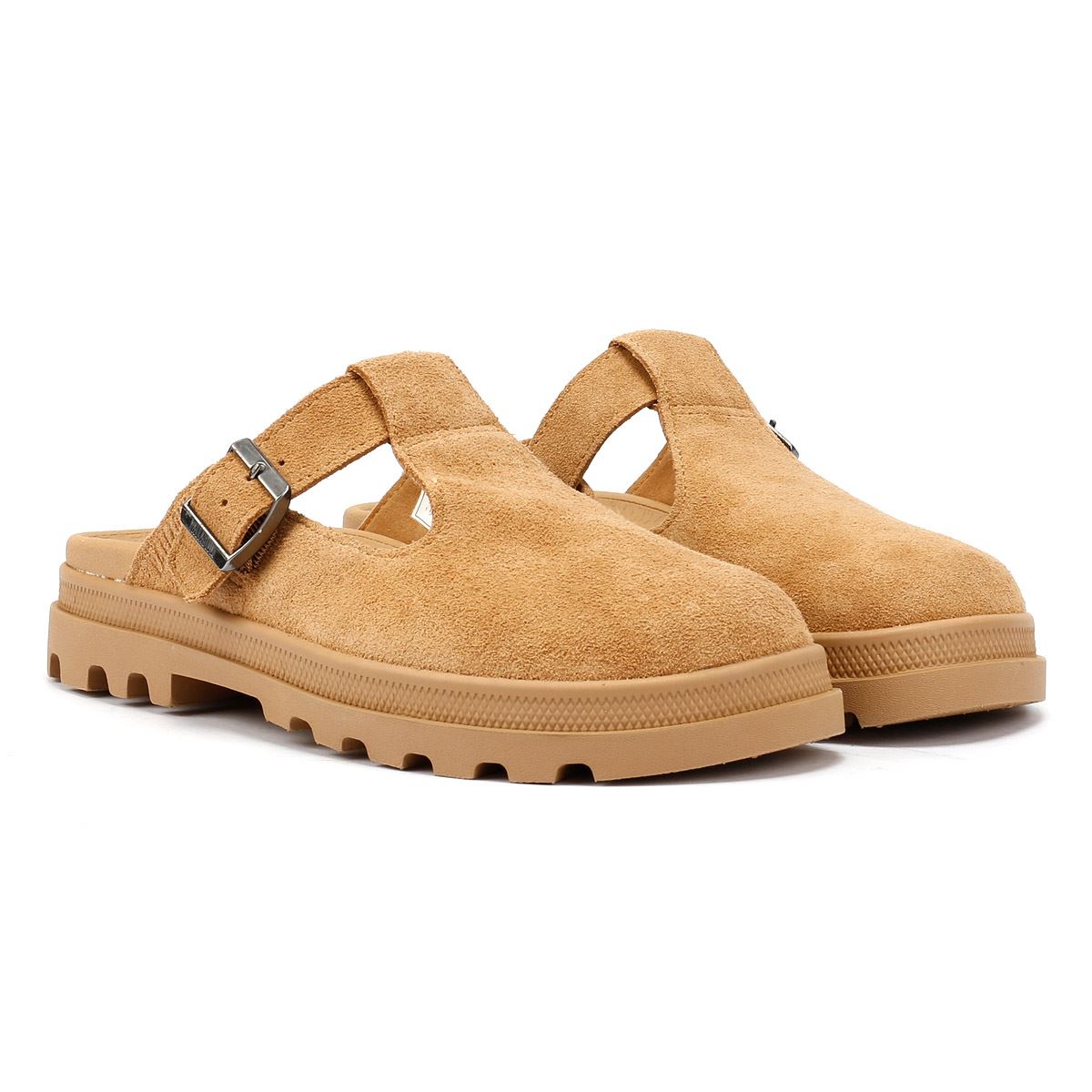 Palladium Dunelite Pyla Chaussures Confortables En Daim Marron