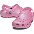 Crocs Classic Glitter Mocassins En Tweed Rose Brillant En Thermoplastique