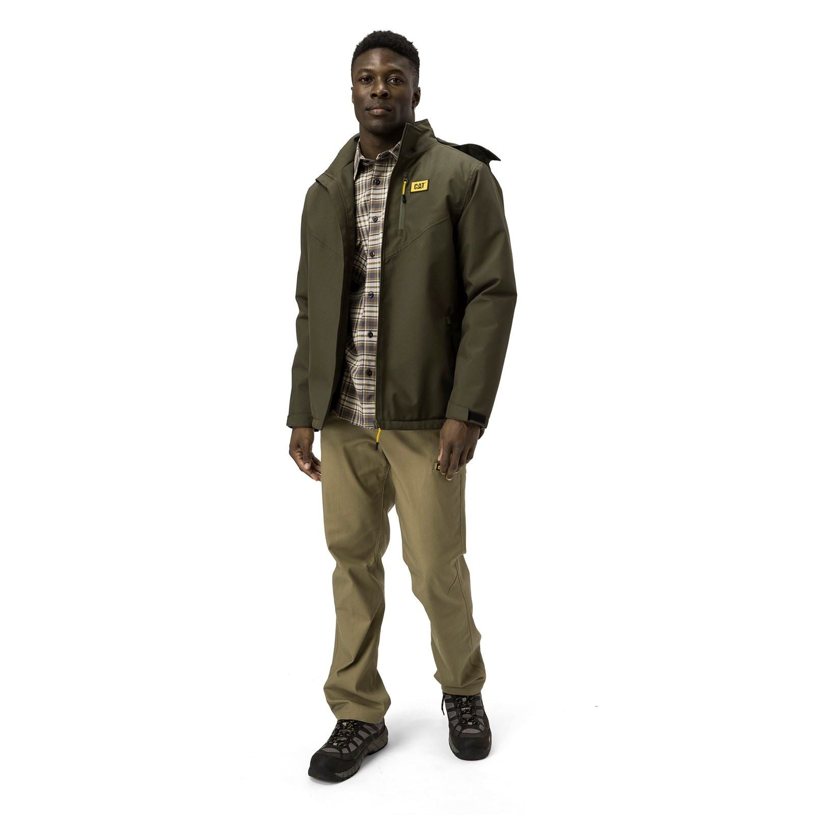 Caterpillar Lightweight Insulated Veste Doudoune Verte Pour Homme