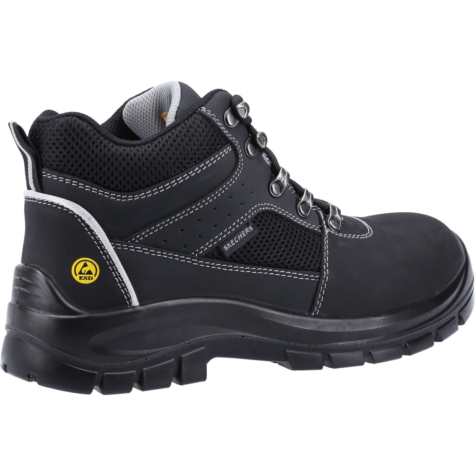 Skechers Workwear Trophus Letic Bottes De Sécurité Noires En Nubuck Pour Homme