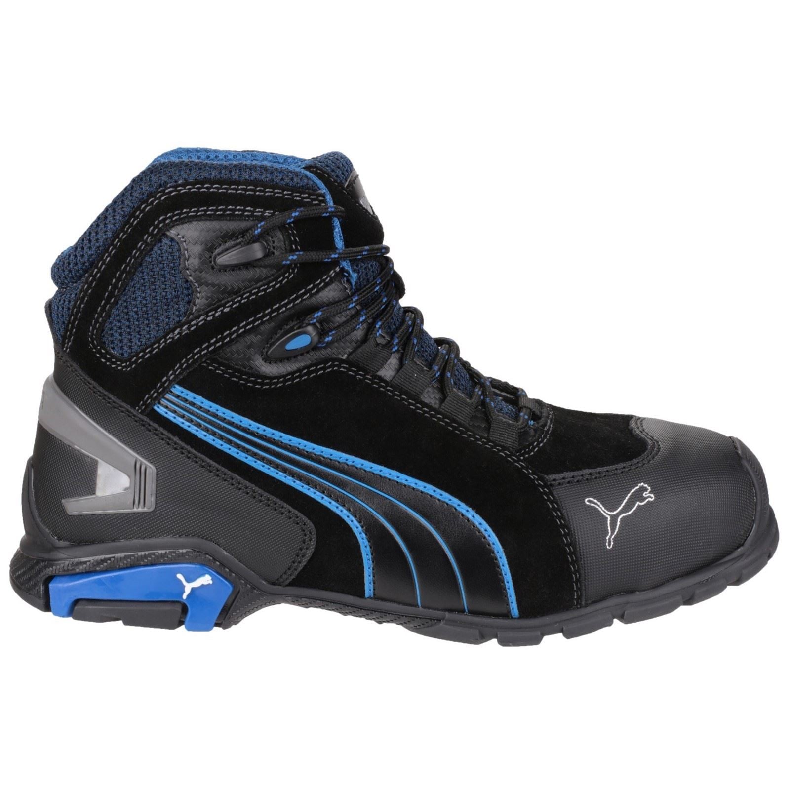 Puma Safety  Bottes De Sécurité En Cuir Noir Rio Mid