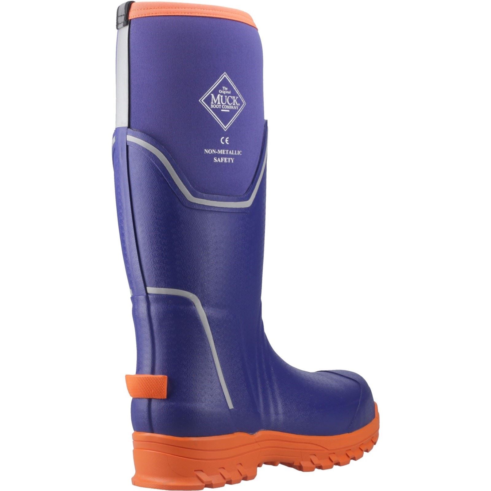 Muck Boots Grit S5 Bottes En Caoutchouc Pour Femmes Bleues/Oranges