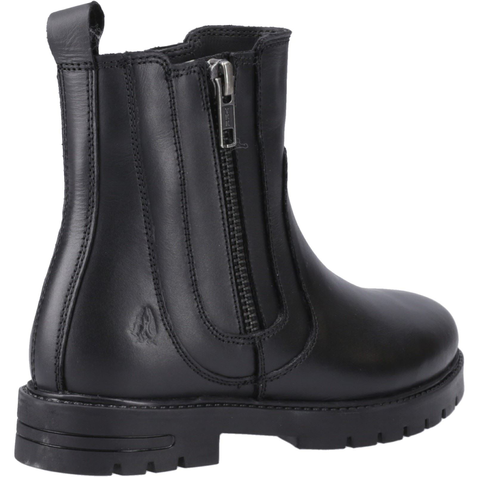 Hush Puppies Liana Chaussures Noires Pour Filles En Cuir