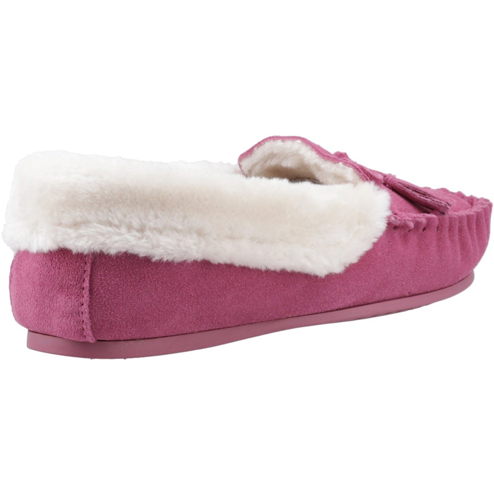 Hush Puppies Agnes Chaussons Roses Pour Femmes En Suède