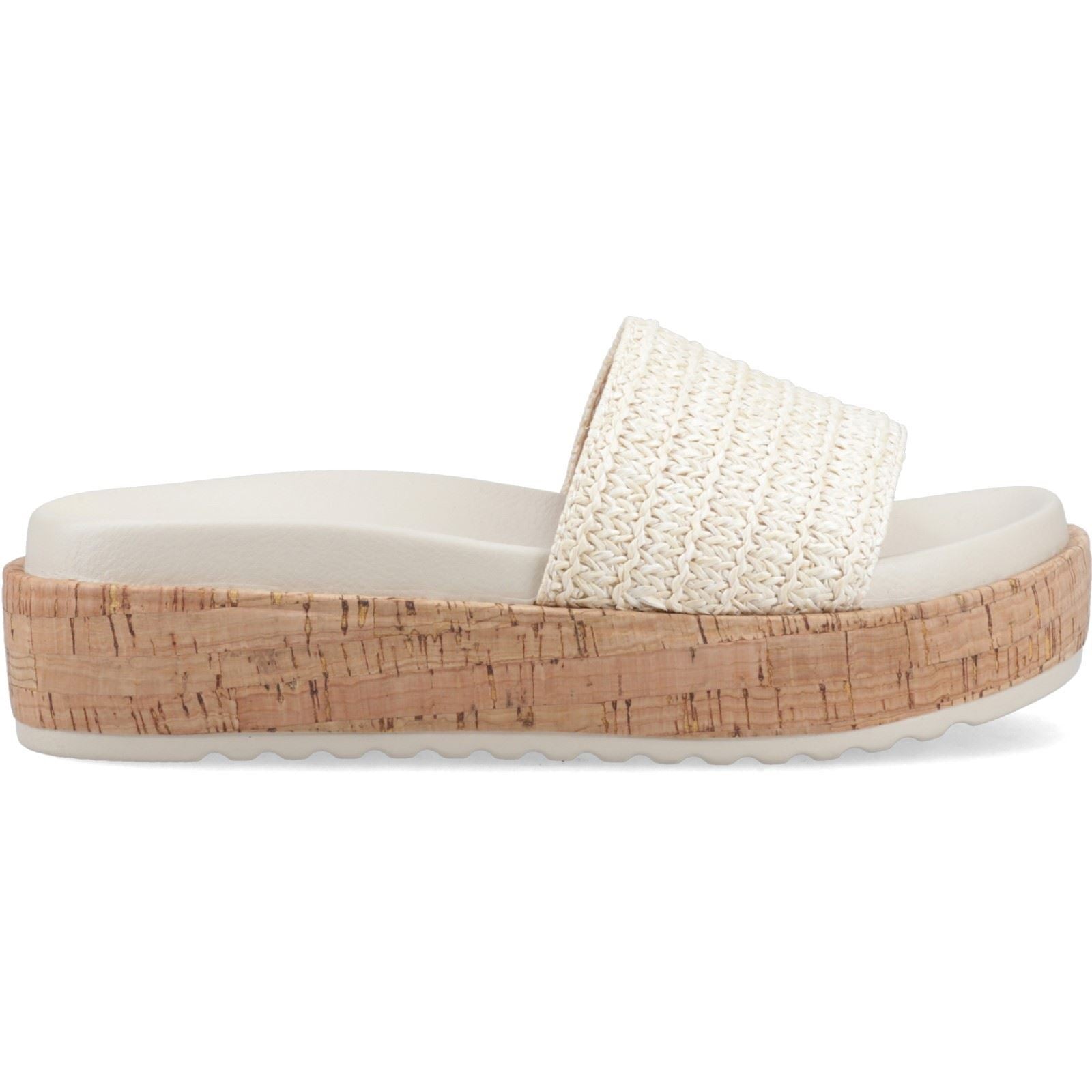 Rocket Dog Faye Alti Raffia Sandales Naturelles En Textile Pour Femmes