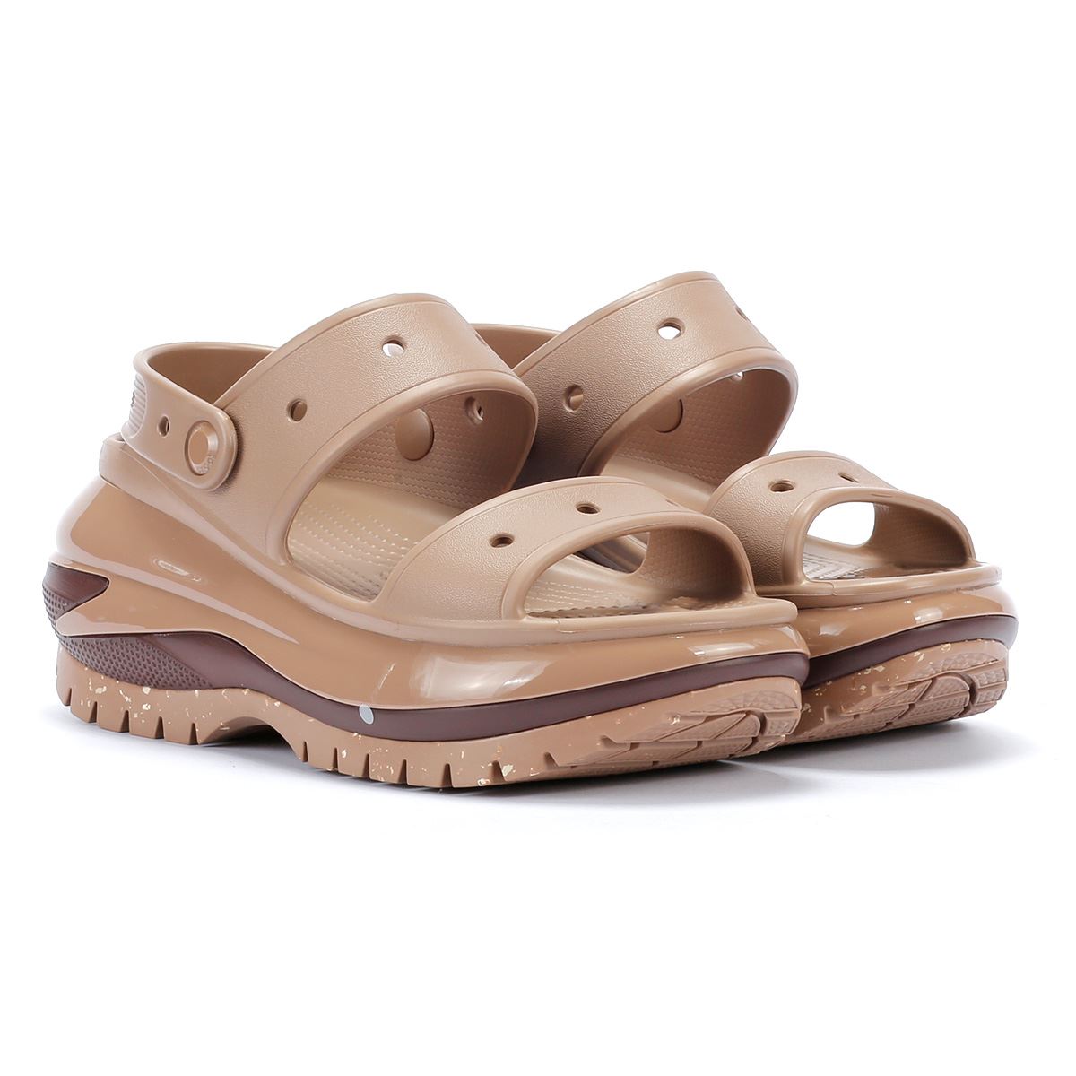 Crocs Mega Crush Sandales Latte
