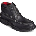 Sperry Authentic Original Lug Chukka Bottes Noires En Cuir Pour Hommes