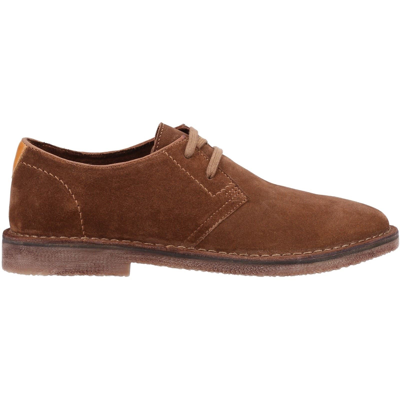 Hush Puppies Scout Chaussures Homme En Daim Couleur Tan À Lacets