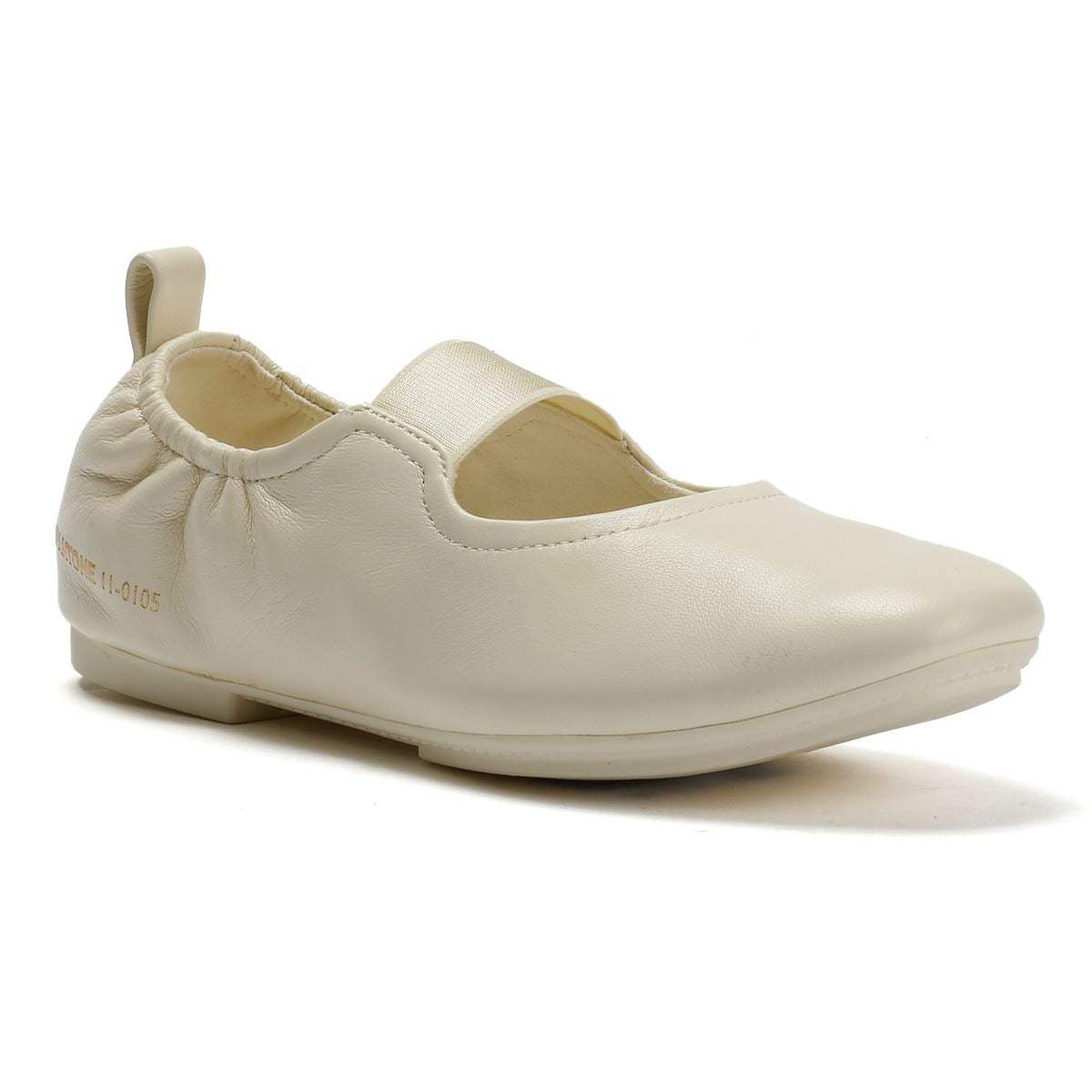 FitFlop X Pantone Delicato Mary Jane Chaussures Blanches En Cuir Pour Femmes