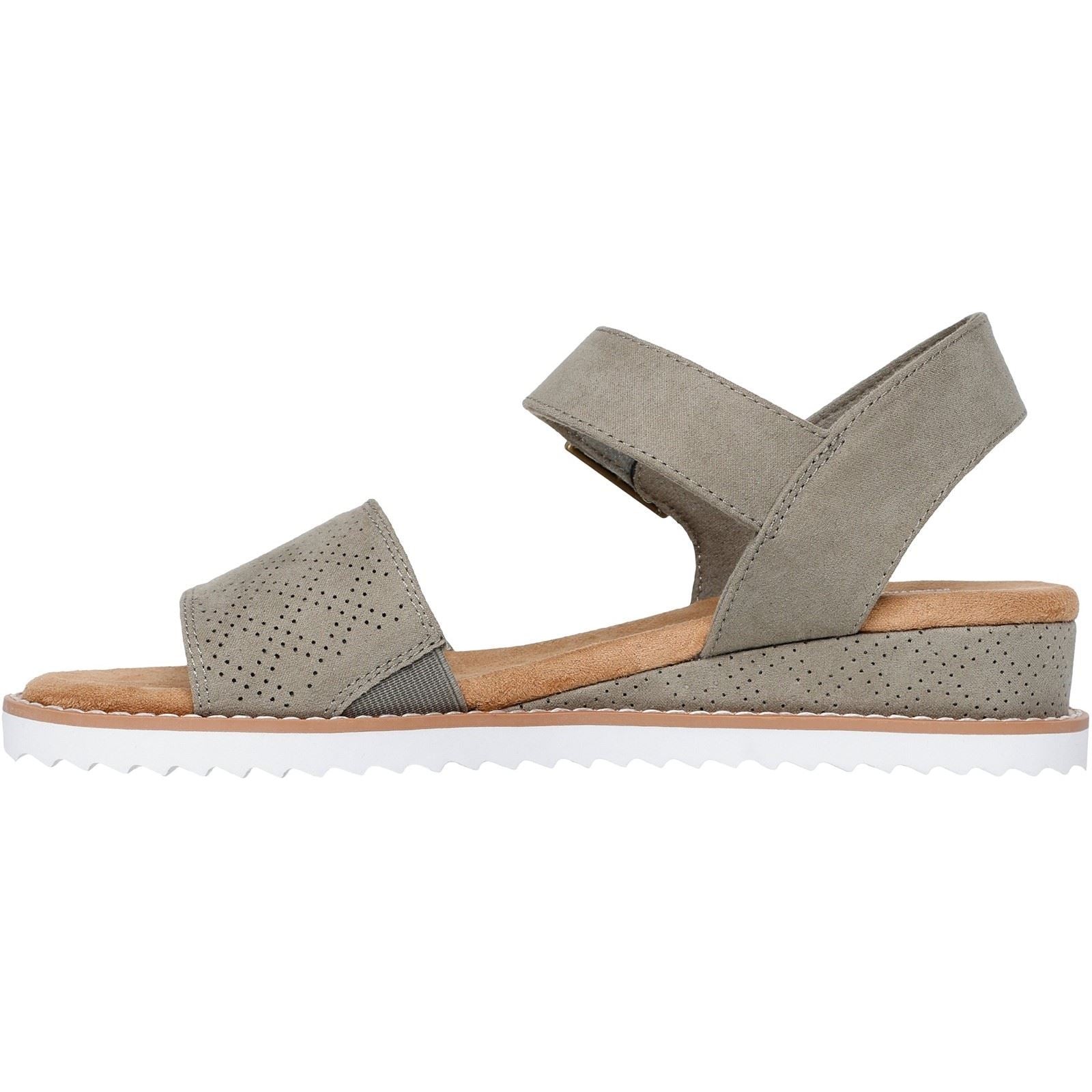 Skechers Desert Kiss Serendipitous Sandales Pour Femmes En Polyester De Couleur Olive