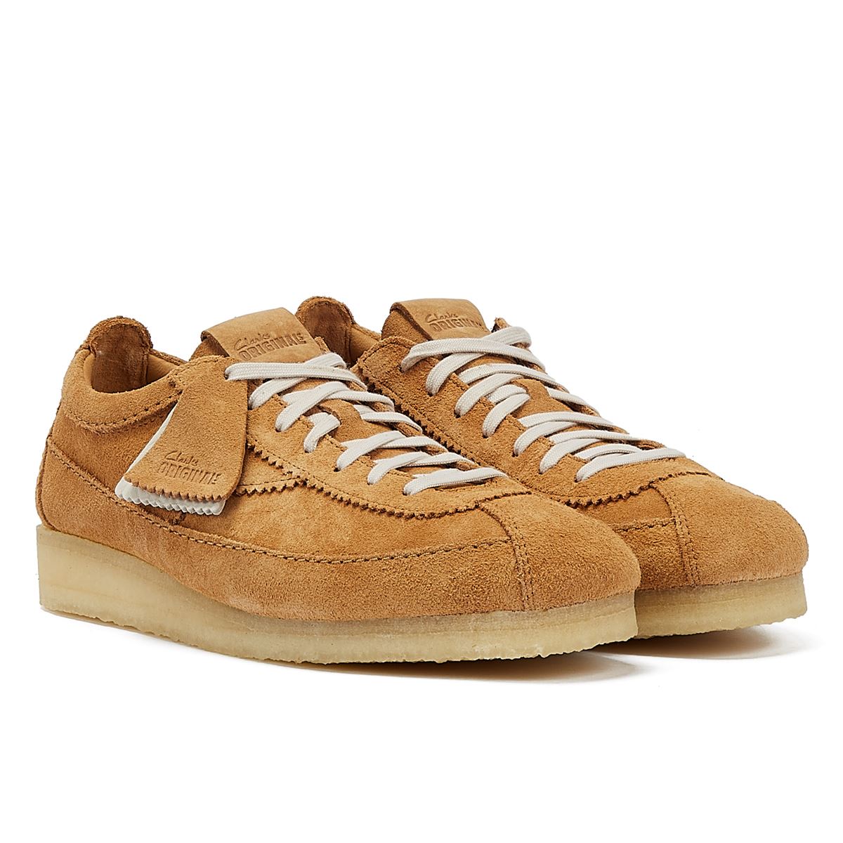 Clarks Originals Wallabee Tor Suede Chaussures À Lacets Marron Pour Hommes