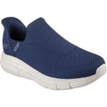 Skechers BOBS Sport B Flex Resilient Baskets Homme En Toile Bleu Marine
