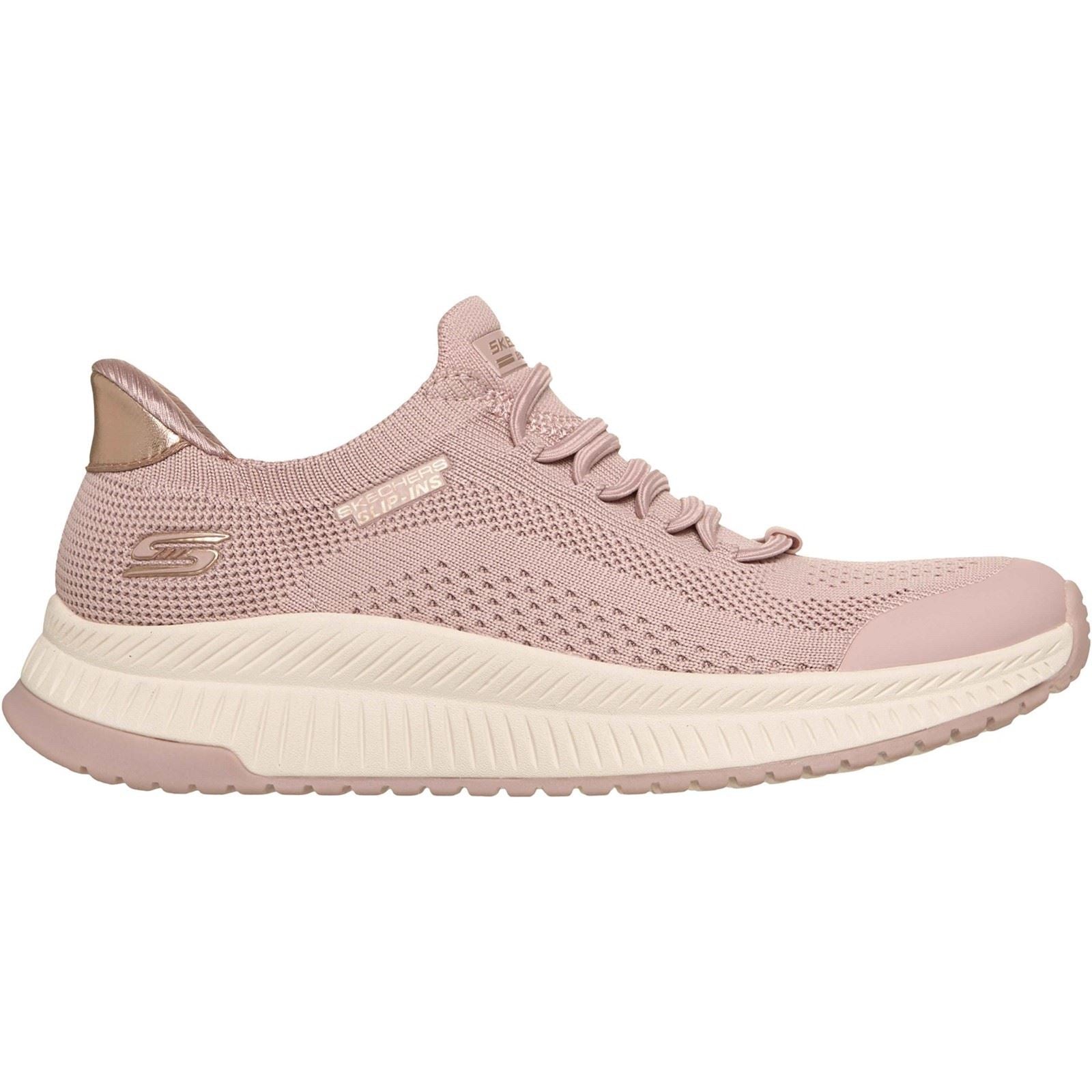 Skechers BOBS Sport Squad 4 Dire Step Baskets Blush En Polyester Pour Femme