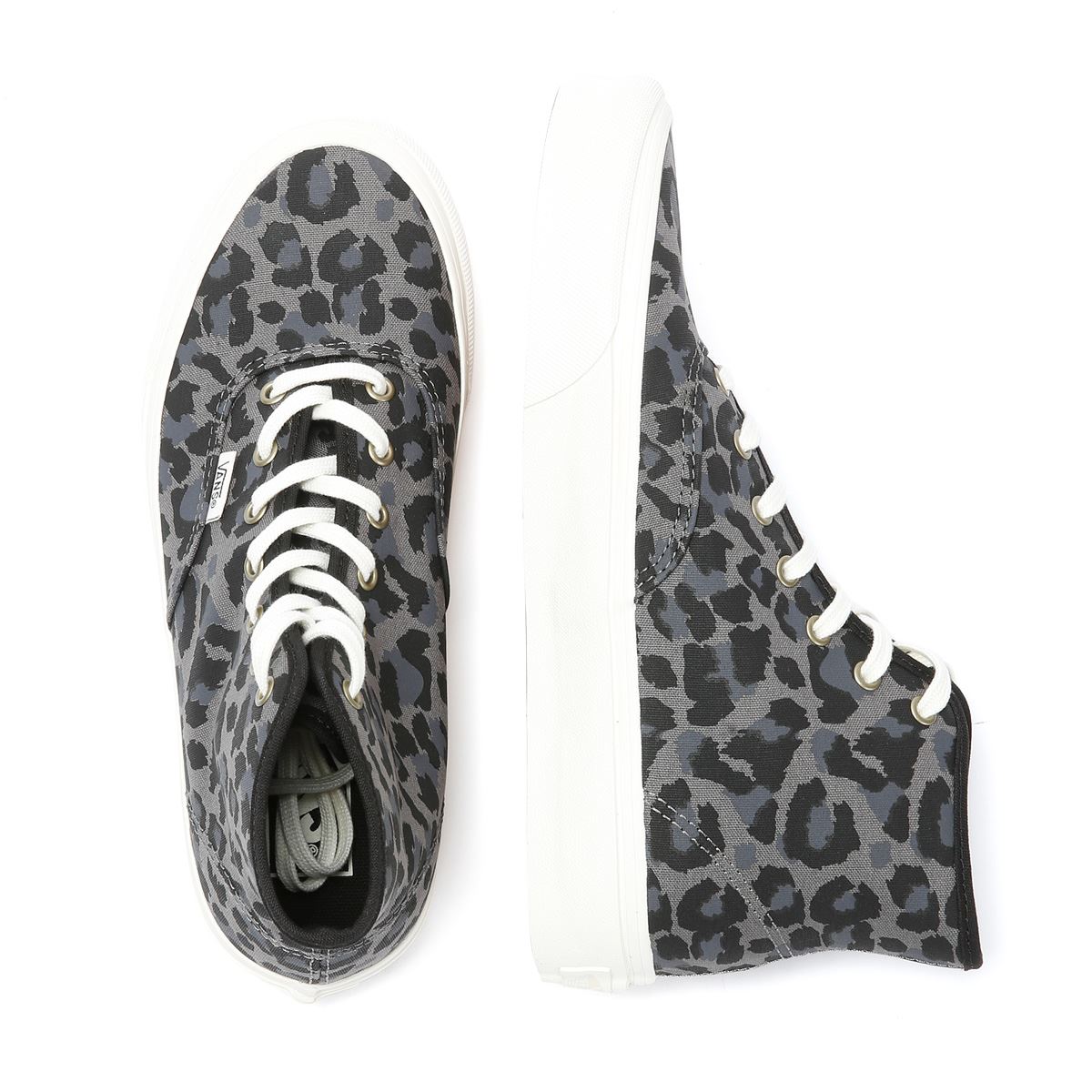 Vans Authentic Hi 2.0 Baskets Grises En Toile Pour Femmes