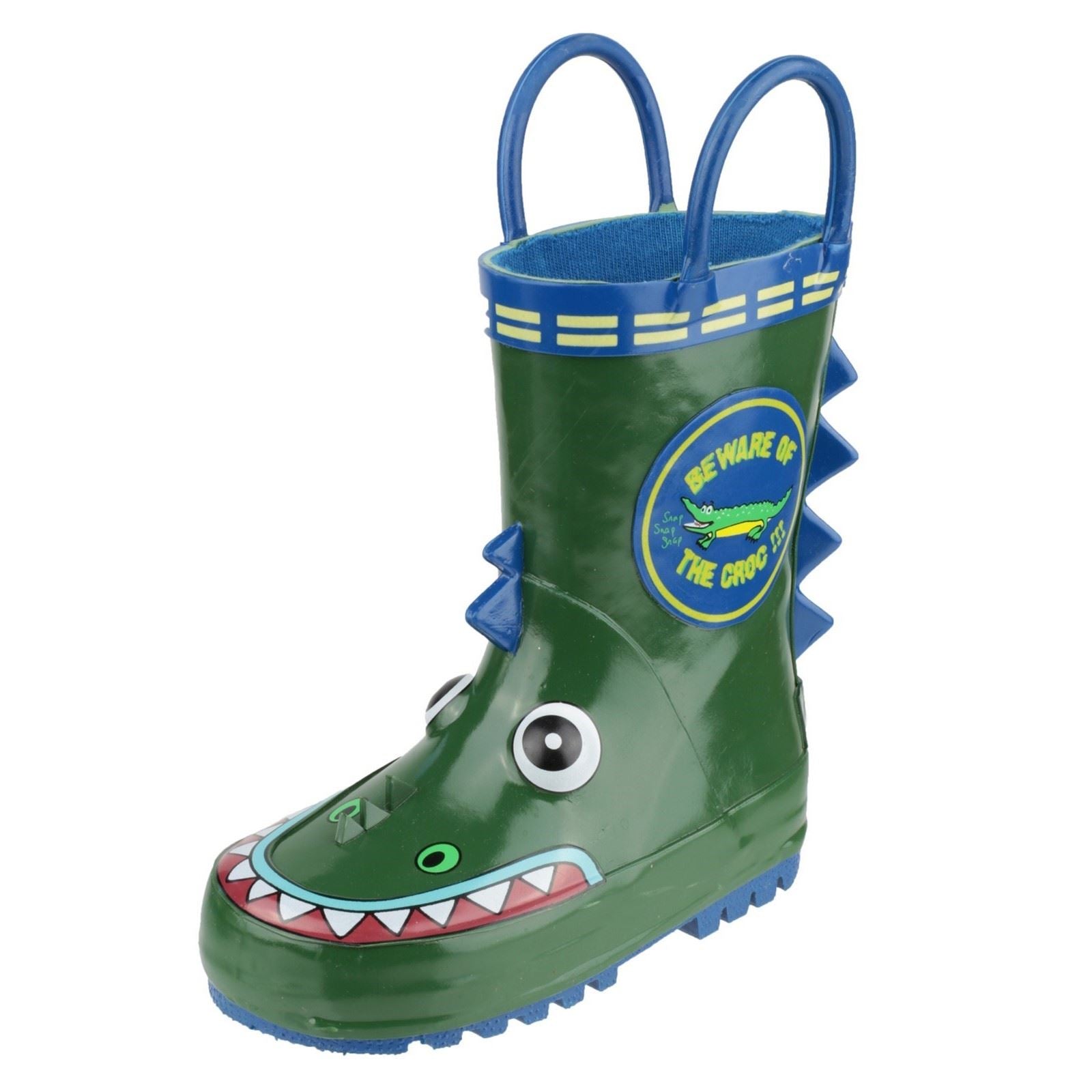 Cotswold Puddle Bottes En Caoutchouc Style Wellington En Forme De Crocodile