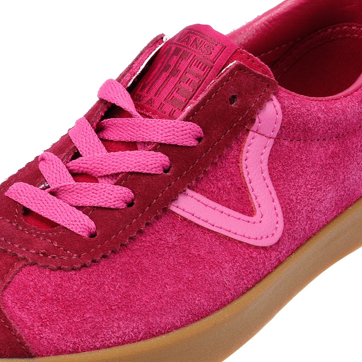 Vans Sport Low Baskets Femme En Daim Rose