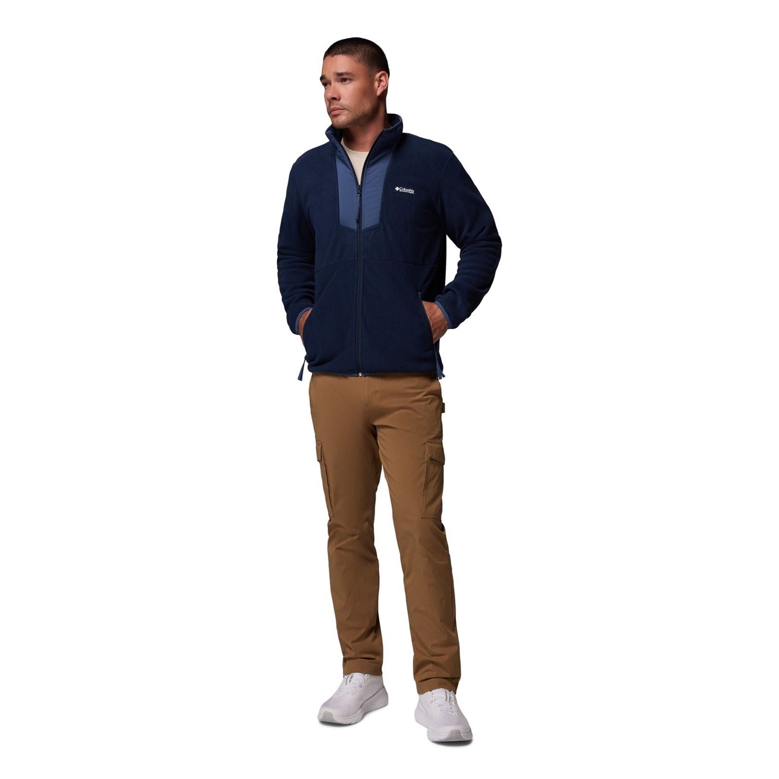 Columbia Sequoia Grove Full Zip Veste En Polaire Bleue Pour Homme