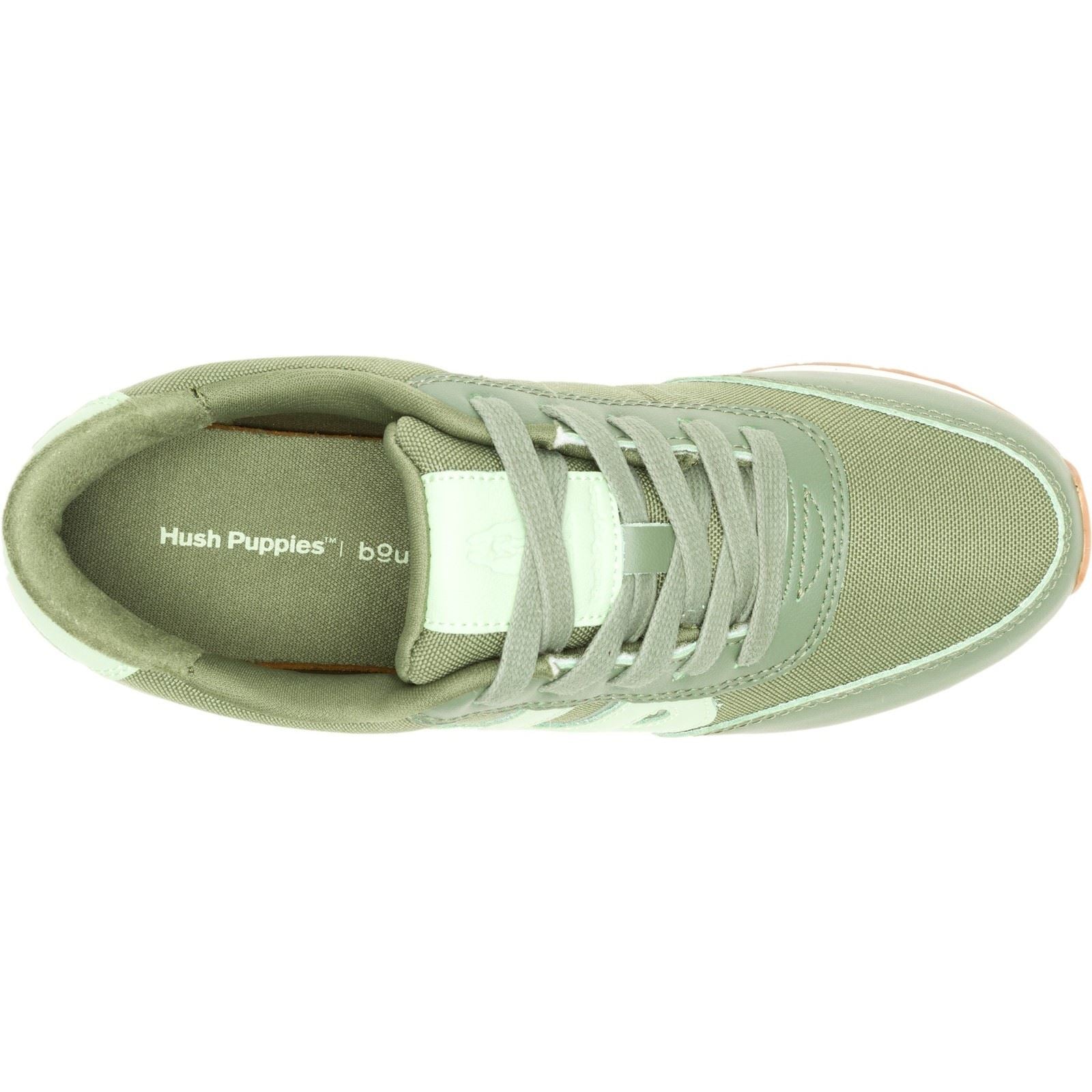 Hush Puppies Seventy8 Baskets En Cuir Pour Femme Couleur Olive