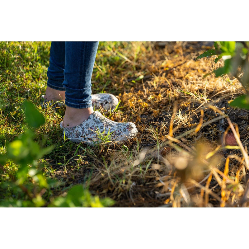 Muck Boots Muckster Lite Sabots À Imprimé Floral Gris Clair