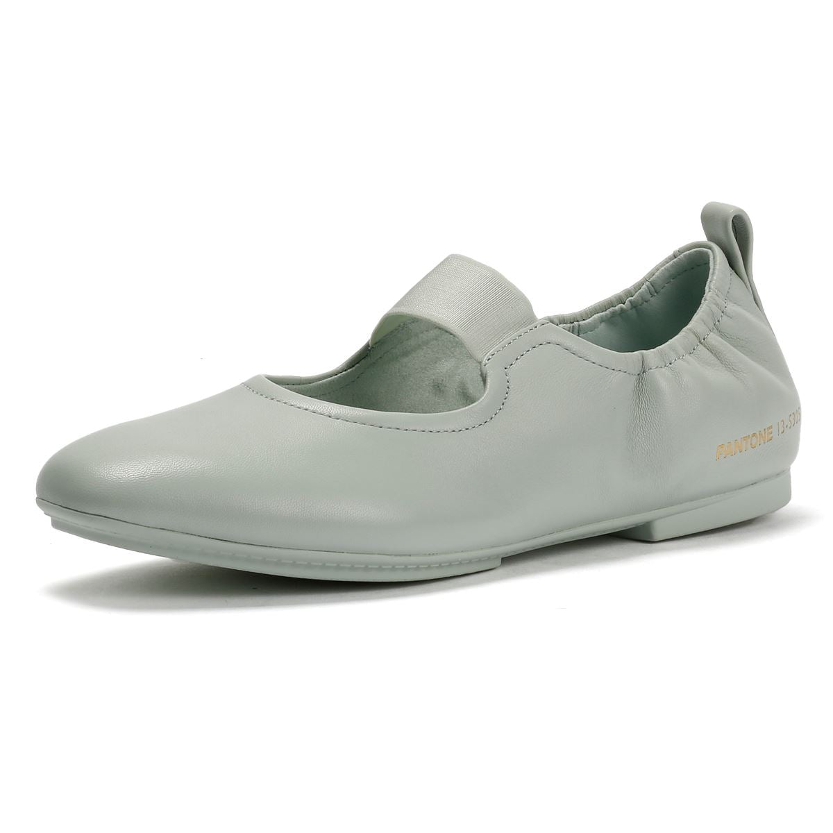 FitFlop X Pantone Delicato Mary Jane Chaussures En Cuir Vertes Pour Femmes