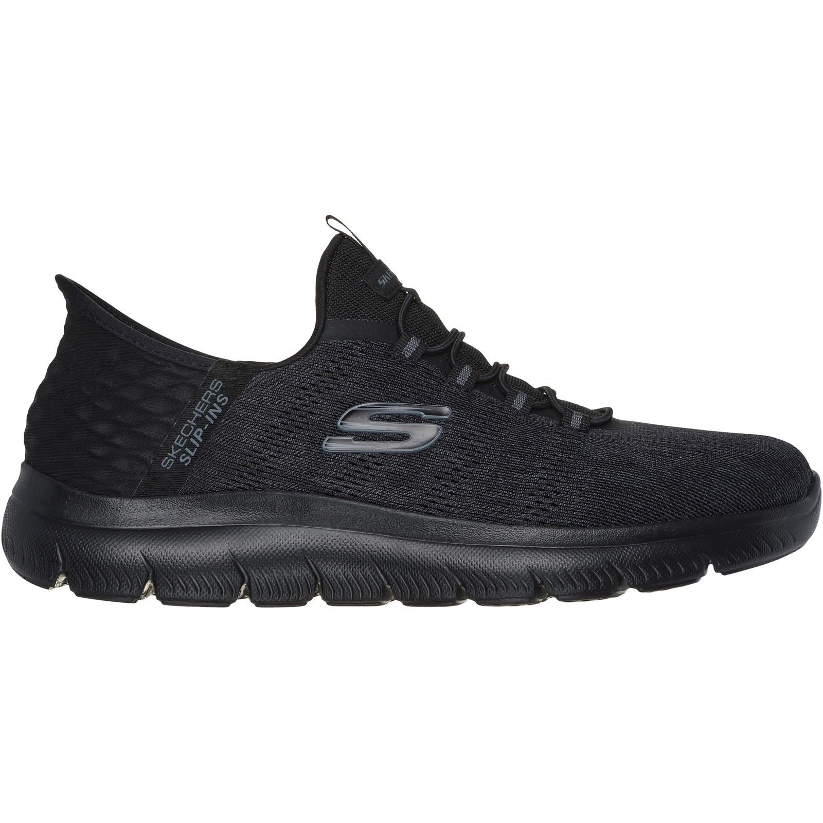 Skechers Summits Key Pace Sneakers Noires Pour Homme En Textile