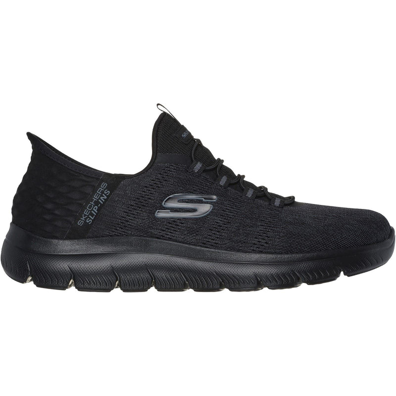 Skechers Summits Key Pace Sneakers Noires Pour Homme En Textile