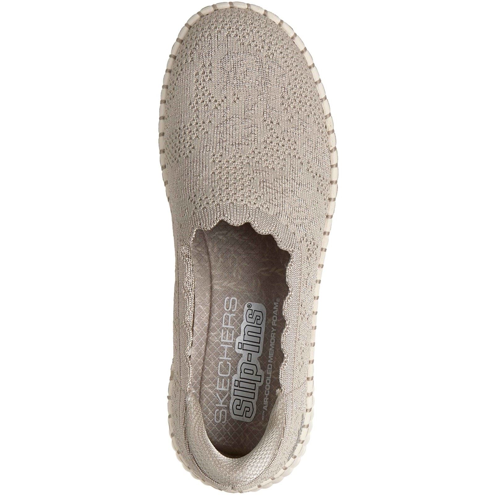 Skechers Wilshire Boulevard Baskets Taupe Pour Femmes En Polyester
