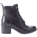 Hush Puppies Harriet Bottes Noires En Cuir Pour Femmes