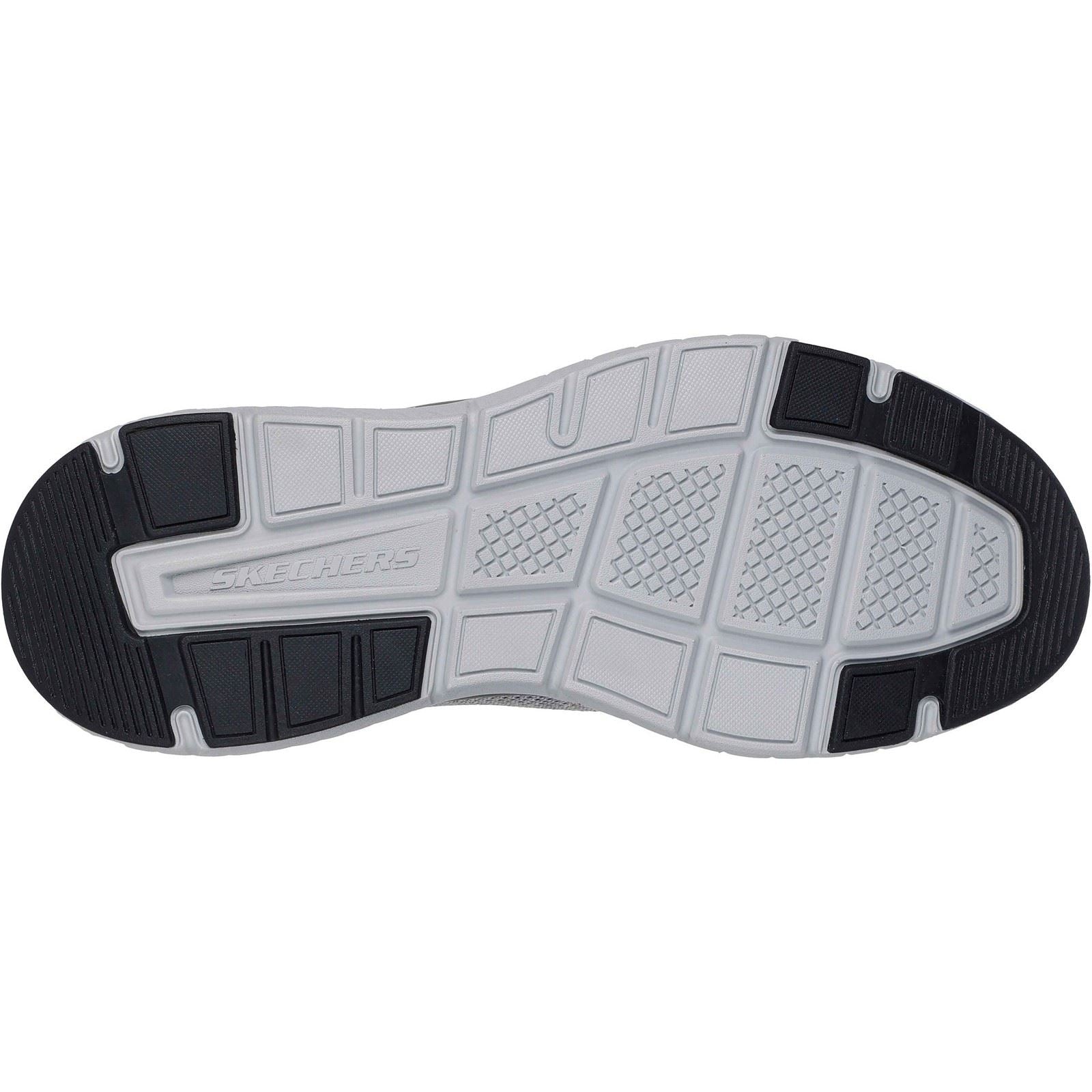 Skechers Arch Fit Crosser Locke Baskets Grises En Polyester Pour Hommes