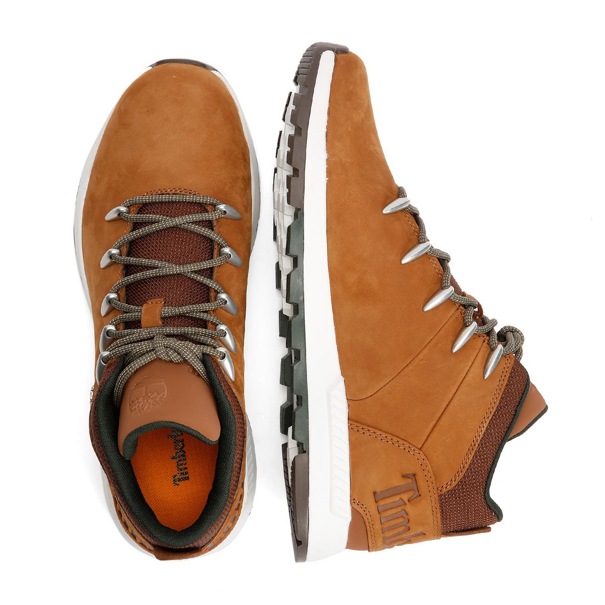 Timberland Sprint Trekker Baskets En Cuir Marron Pour Hommes
