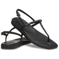 Crocs Miami Studded Thong Flip Sandales Noires En Thermoplastique Pour Femmes